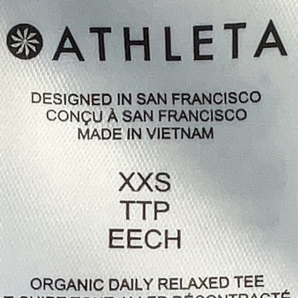 Athleta Size XXS Organic Daily Relaxer Elation Graphic Tee Pride Limited Edition - Picture 4 of 6